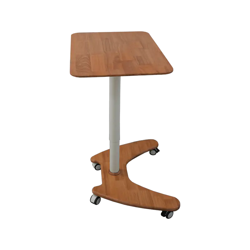 SK06-01 Natural Wood Style Pneumatic Height-Adjustable Desk