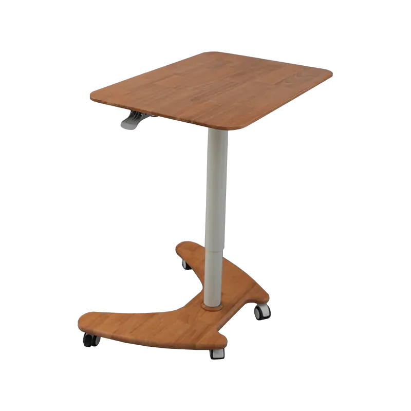 SK06-01 Natural Wood Style Pneumatic Height-Adjustable Desk