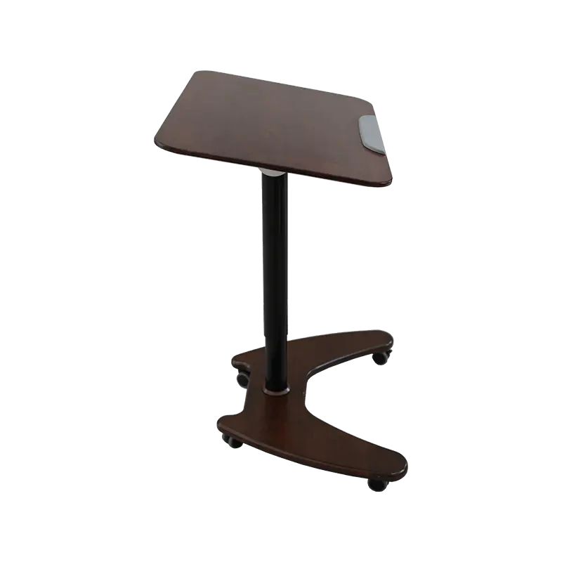 SK06 Solid Wood Walnut Pneumatic Height-Adjustable Tilting Desk