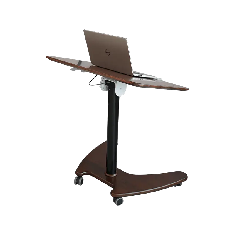 SK06 Solid Wood Walnut Pneumatic Height-Adjustable Tilting Desk