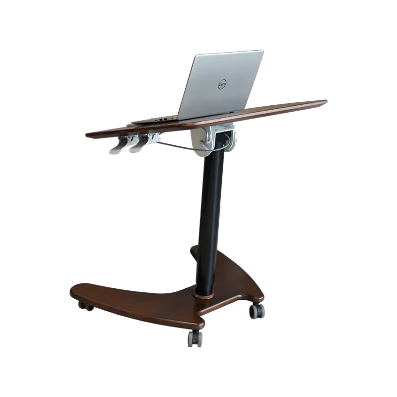 SK06 Solid Wood Walnut Pneumatic Height-Adjustable Tilting Desk