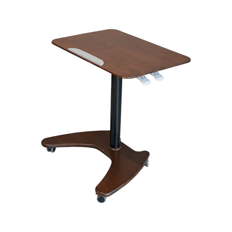 SK06 Solid Wood Walnut Pneumatic Height-Adjustable Tilting Desk