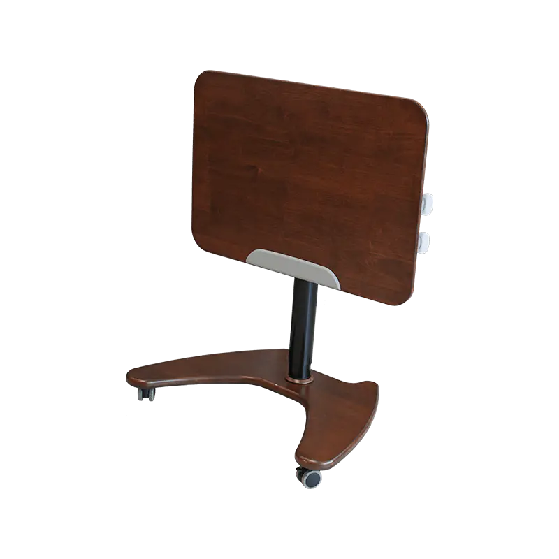 SK06 Solid Wood Walnut Pneumatic Height-Adjustable Tilting Desk