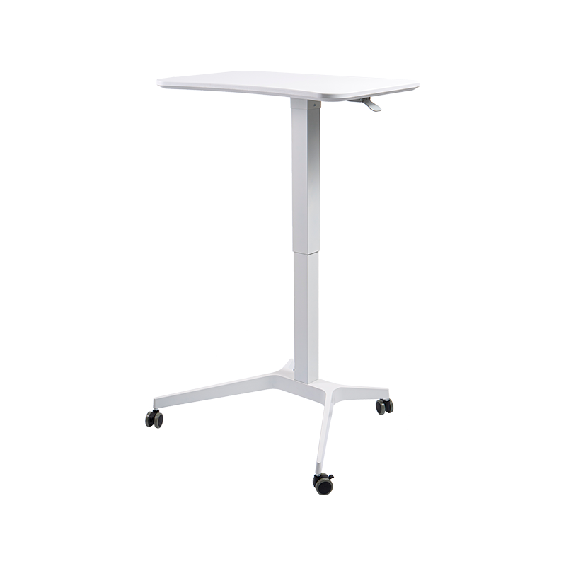 TH07 (Square Aluminum Tube Column) Pneumatic Height-Adjustable Desk